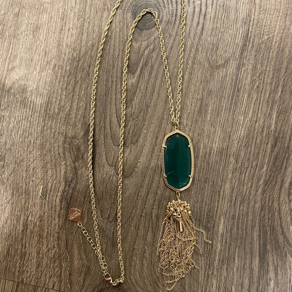Kendra Scott Rayne Gold Long Pendant Necklace
